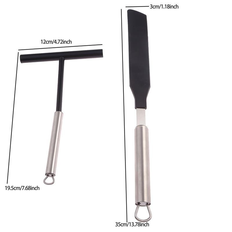 Distribuitor de aluat din oțel inoxidabil pentru crepe - Distribuitor pentru aluat Galettes și clătite Distribuie aluatul ultra-subțire și uniform