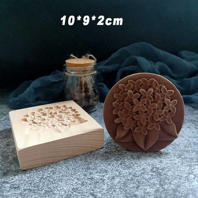 Ξύλινη φόρμα για μπισκότα Φόρμα για μπισκότα γάμου Flower Tree Cartoon Ζώα Μοτίβο τούρτας Εργαλεία φόρμας ψησίματος για τα Χριστούγεννα το Πάσχα