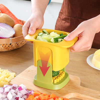 Chips Maker Hand Pressure Vegetable Cutter Carrot Potato Chipper Machine Slicers Fruit Slicers Cutting Potato Veggie Chopper Tool