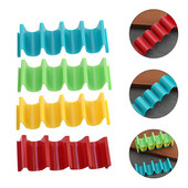 Държач за тако Стойка Стойка Тава Държачи за черупки от тортила Камион Мини Сервиране Твърда чиния за новости Plasticroll мексикански метални стелажи за черупки