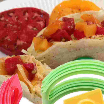 Поставка за храна Taco Извита креативна стойка за подреждане Стойка за щанд Стойка Ресторант Пластмаса