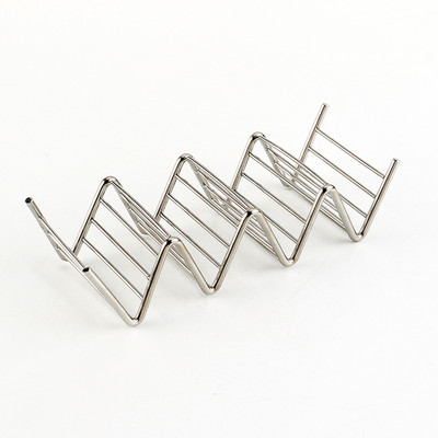 Suport pentru taco nou-nouț Suporturi din oțel inoxidabil Suport pentru alimente mexicane Suport pentru pizza, suport rezistent la rugină, stil tavă pentru coacere mașină de spălat vase