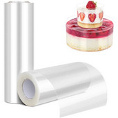 8/10/12/15/20 CM torto apykaklės permatomos acetato ritininės skaidraus acetato juostelės torto lakšto torto dekoravimas šokoladiniams putėsiams kepti