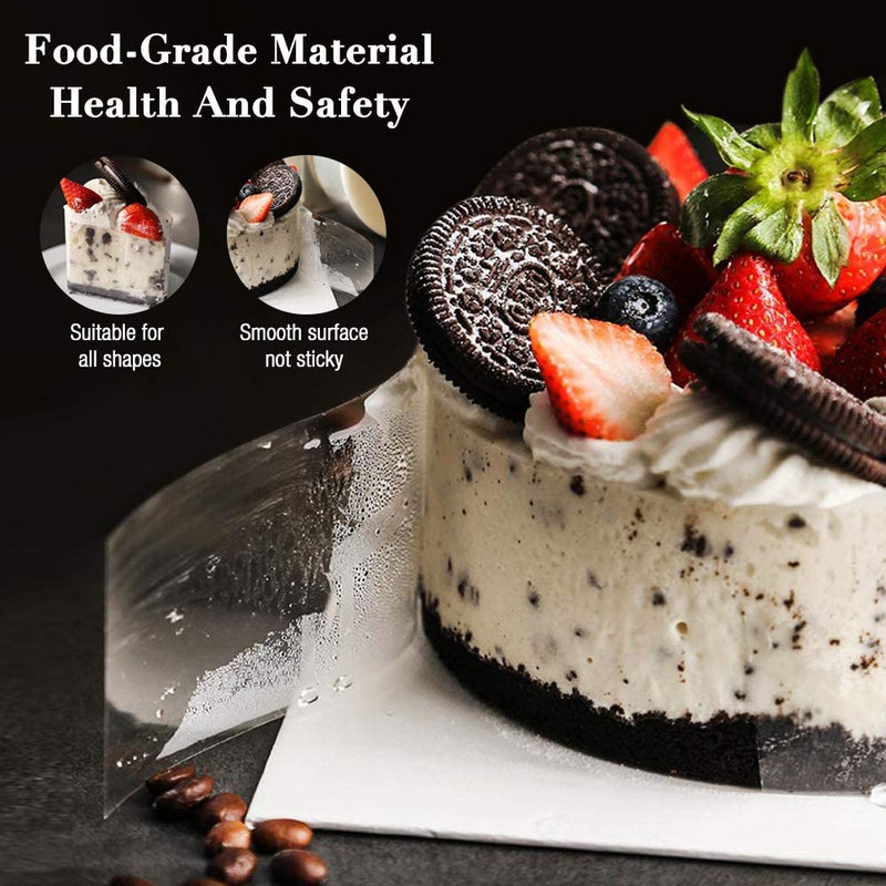 8/10/12/15/20 CM torto apykaklės permatomos acetato ritininės skaidraus acetato juostelės torto lakšto torto dekoravimas šokoladiniams putėsiams kepti