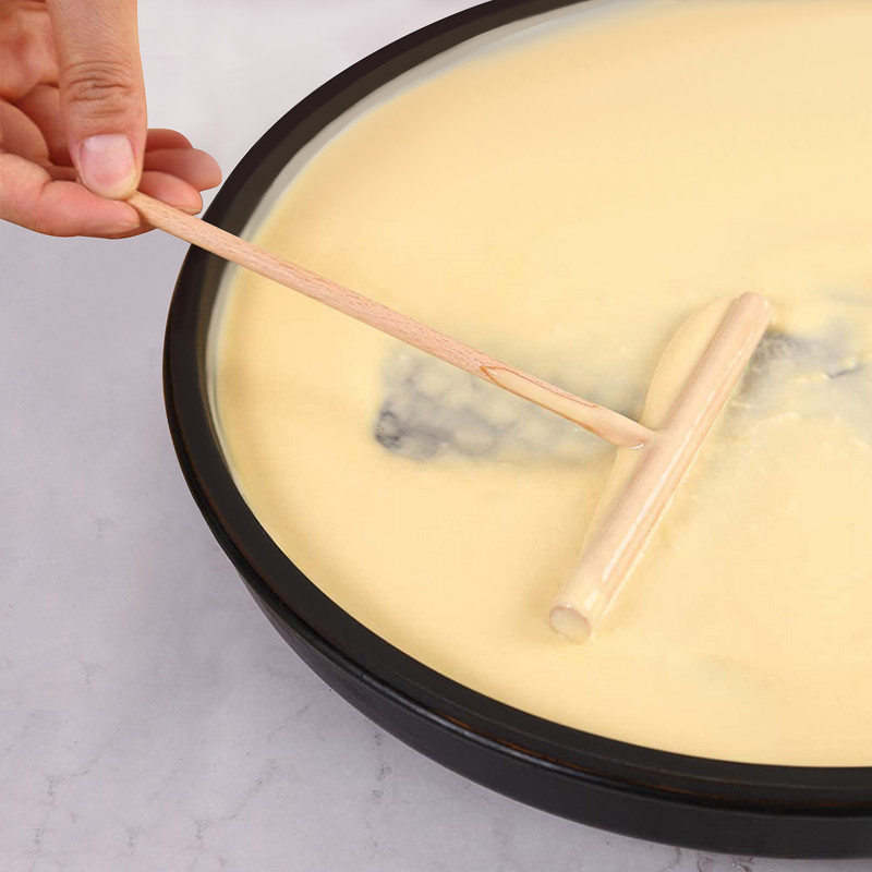 Spatulă pentru împrăștiat crep Ustensile din lemn pentru clătite Set tigaie pentru copt Spatule pentru gătit Instrument Razuitoare Aluat Cr Dosa Greblă