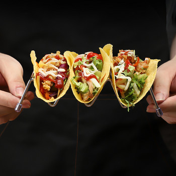 Мексикански ресторант Mosodo Поставка за палачинки от неръждаема стомана Поставка за тако Поставка за витрини за пица Пролетни рула Поставка за храна Кухненски инструменти