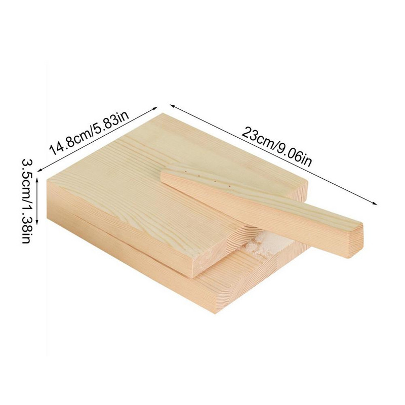 Tortilijos tešlos presas Medinis tešlos gaminimo aparatas spaudimo spaudimo įrankiai Patogios rankenos plokšti Ptostones Empanadas paviršiai