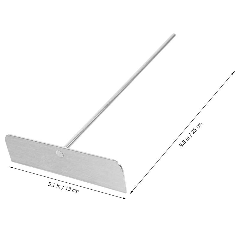 Krepimäärija tööriist Taignavalmistaja pannkoogi T-õli kreppipulk Tortillapanni kujuga taignatööriistad määrimislabidas metallist professionaalne