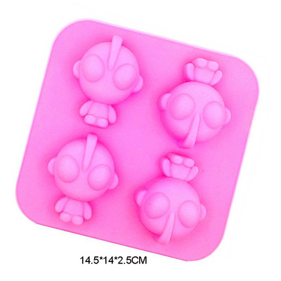 Animacinio filmo silikoninė forma kepimui Dygsnis Meškiukas Pelė Katė Kiaulė Antis Šokoladinis Muilo Forma Gyvūnų Tortų Dekoravimo Priemonė Kekselių dangtelis