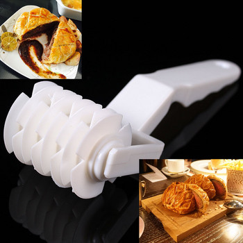 Πλαστικό δίχτυ με τροχό μαχαίρι για πίτσα Διχτυωτό μαρέγκα Ρολό κόφτης ζύμης Πίτα μπισκότων χειροτεχνία Εργαλεία ψησίματος κουζίνας Αξεσουάρ