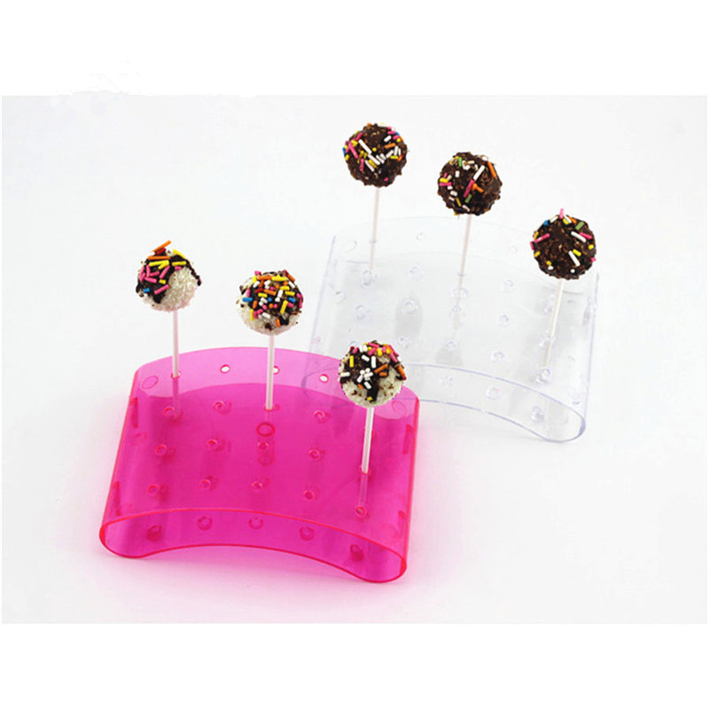 20 Holes Cake Pop Lollipop Stand Βάσεις Οθόνης Βάσεις Ράφι DIY Εργαλεία ψησίματος Οθόνη σε σχήμα U DIY Bakeware Ράφια κέικ