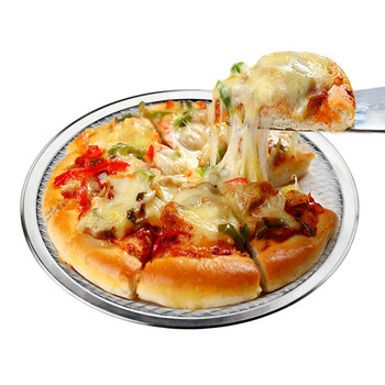 6/8/10/12/14 инча кръгла тава за печене на пица Направи си сам тава за печене на екран за пица Метална мрежа, незалепваща форма за фурна