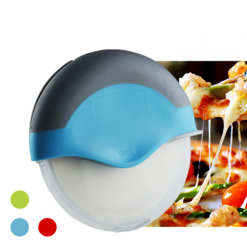 Dispozitiv de tăiat pizza Roată cu lamă de tăiere Tăiător de patiserie Cuțit mare ascuțit Accesorii pentru copt de bucătărie Instrument de copt pentru aluat din oțel inoxidabil