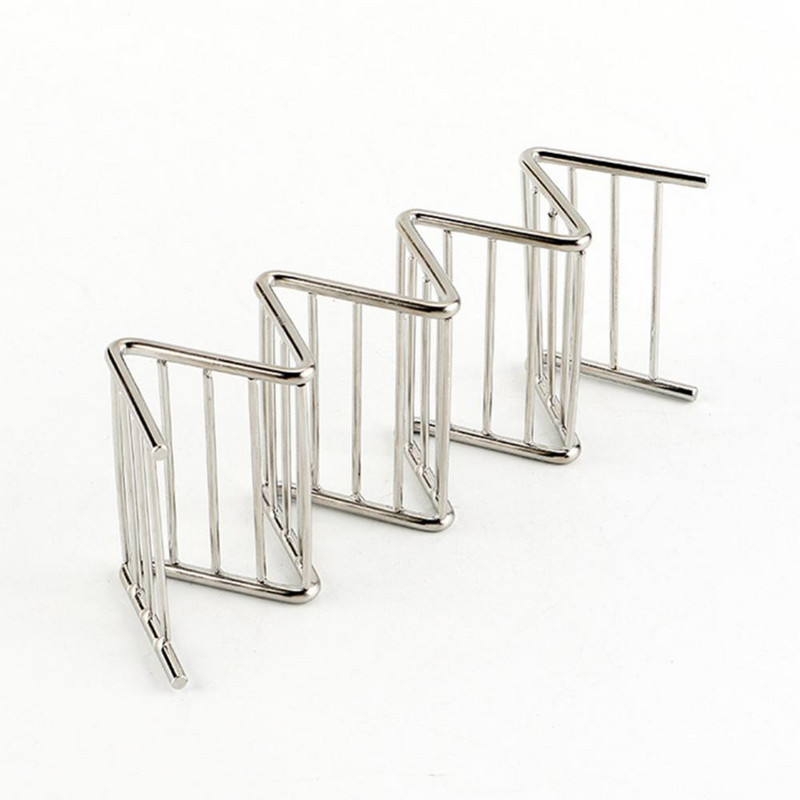 „Hard Wave Taco“ laikiklis „Taco“ lentyna nerūdijančio plieno meksikietiškos picos ritinėlių lentyna „Burrito“ bulvių traškučių lentyna lukštai blynų vitrinos stendas