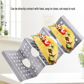 Βάσεις Taco από ανοξείδωτο χάλυβα Premium βάσεις Taco που χωρούν 2 ή 3 Taco Κάθε δίσκος Taco Ράφι Taco μεξικάνικη θήκη για φαγητό