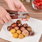 Dispozitiv de tăiat castane Instrument de spart nuci Instrument de spart castane Clip de castane din oțel inoxidabil Instrument de bucătărie convenabil pentru curățarea castanelor