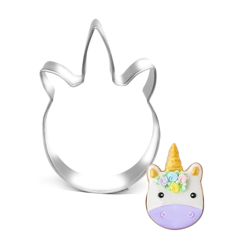 5 tk/komplekt Multifilm Ükssarviku küpsiselõikur Vorm Fondant Kook Küpsisvorm Küpsetustööriistad Ükssarviku sünnipäevapeo kaunistustarvikud