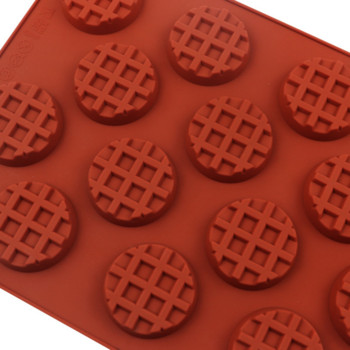 18 Силиконова форма за вафли Направи си сам Square Love Инструмент за правене на вафли Практична форма за шоколад Творчески аксесоари за печене Форма за вафли