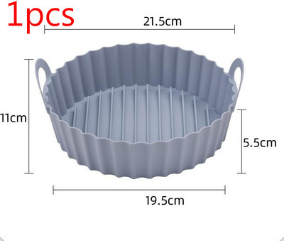 Φριτέζα σιλικόνης Κατσαρόλα σιλικόνης XL/XXL 19/20cm/22cm/24cm Κουζίνας Στρογγυλό Airfryer Ταψί Ταψιού Αξεσουάρ