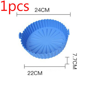 Φριτέζα σιλικόνης Κατσαρόλα σιλικόνης XL/XXL 19/20cm/22cm/24cm Κουζίνας Στρογγυλό Airfryer Ταψί Ταψιού Αξεσουάρ