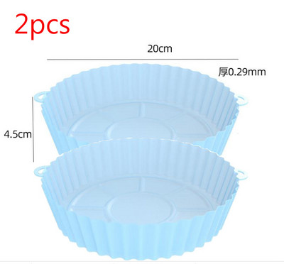 Φριτέζα σιλικόνης Κατσαρόλα σιλικόνης XL/XXL 19/20cm/22cm/24cm Κουζίνας Στρογγυλό Airfryer Ταψί Ταψιού Αξεσουάρ