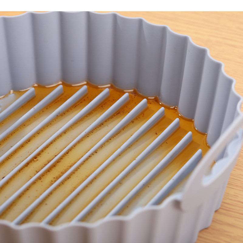 Φριτέζα σιλικόνης Κατσαρόλα σιλικόνης XL/XXL 19/20cm/22cm/24cm Κουζίνας Στρογγυλό Airfryer Ταψί Ταψιού Αξεσουάρ