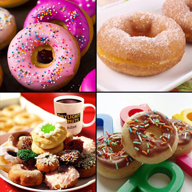 Silicone 18 Donut Maker 3D DIY Baking Pastry Cookie Φόρμα σοκολάτας Μάφιν Φόρμα κέικ Επιδόρπιο Χειροποίητα εργαλεία διακόσμησης κουζίνας