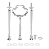 1 set 2 3 niveluri Suport pentru plăci pentru tort, metal greu, mâner central, feronerie Forma tijei: ornamentat Victoriana Culoare: argintiu Cantitate: 1 set