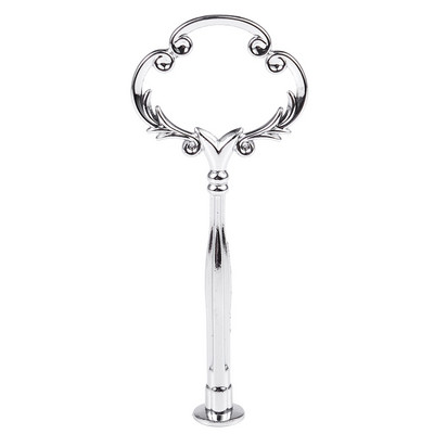 1 set 2 3 niveluri Suport pentru plăci pentru tort, metal greu, mâner central, feronerie Forma tijei: ornamentat Victoriana Culoare: argintiu Cantitate: 1 set
