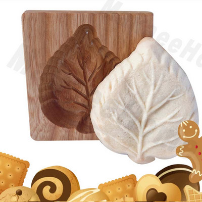 Puidust küpsisevormid Loomad Küpsiselõikur Originaalne küpsisetüüp 3D Lill Küpsis Reljeef Küpsetusvorm Press Küpsetustööriistad Jõulud