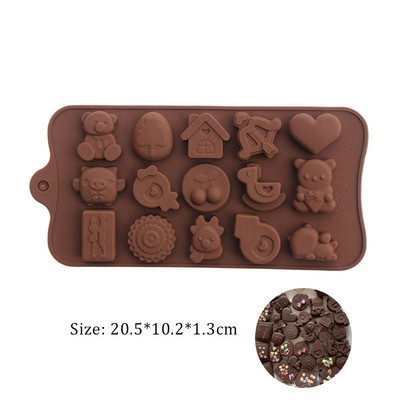 Najprodavaniji Silikonski kalup za čokoladu Food Grade DIY Silikonski kalup za cvijeće Dizajn za pečenje kolača Ukrašne kalupe za slatkiše Kuhinja