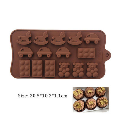 Najprodavaniji Silikonski kalup za čokoladu Food Grade DIY Silikonski kalup za cvijeće Dizajn za pečenje kolača Ukrašne kalupe za slatkiše Kuhinja