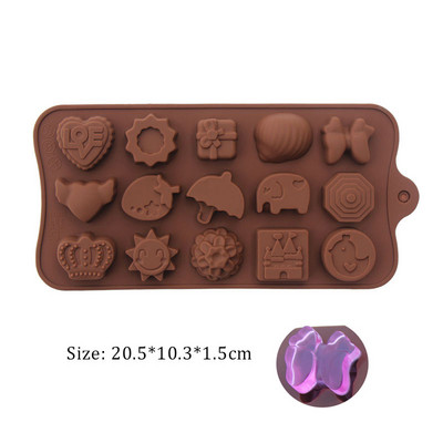 Najprodavaniji Silikonski kalup za čokoladu Food Grade DIY Silikonski kalup za cvijeće Dizajn za pečenje kolača Ukrašne kalupe za slatkiše Kuhinja