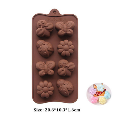 Najprodavaniji Silikonski kalup za čokoladu Food Grade DIY Silikonski kalup za cvijeće Dizajn za pečenje kolača Ukrašne kalupe za slatkiše Kuhinja