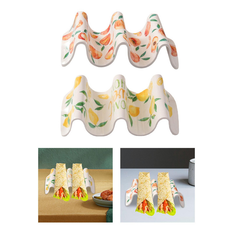 Tava Taco Farfurii Roll Raft Suport Taco Stand Salata Verde Wraps Sandvișuri Vafe