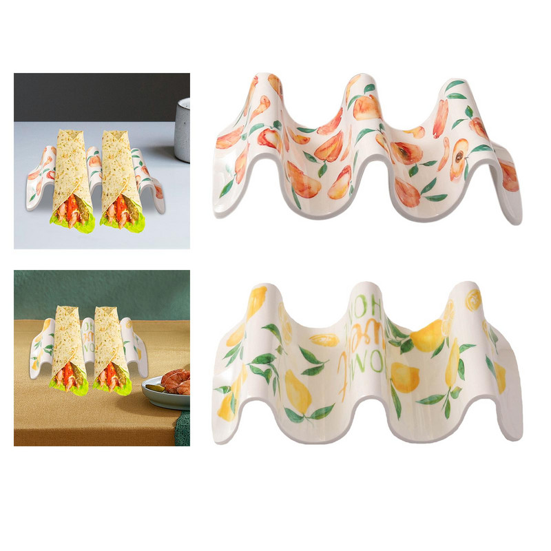 Tava Taco Farfurii Roll Raft Suport Taco Stand Salata Verde Wraps Sandvișuri Vafe