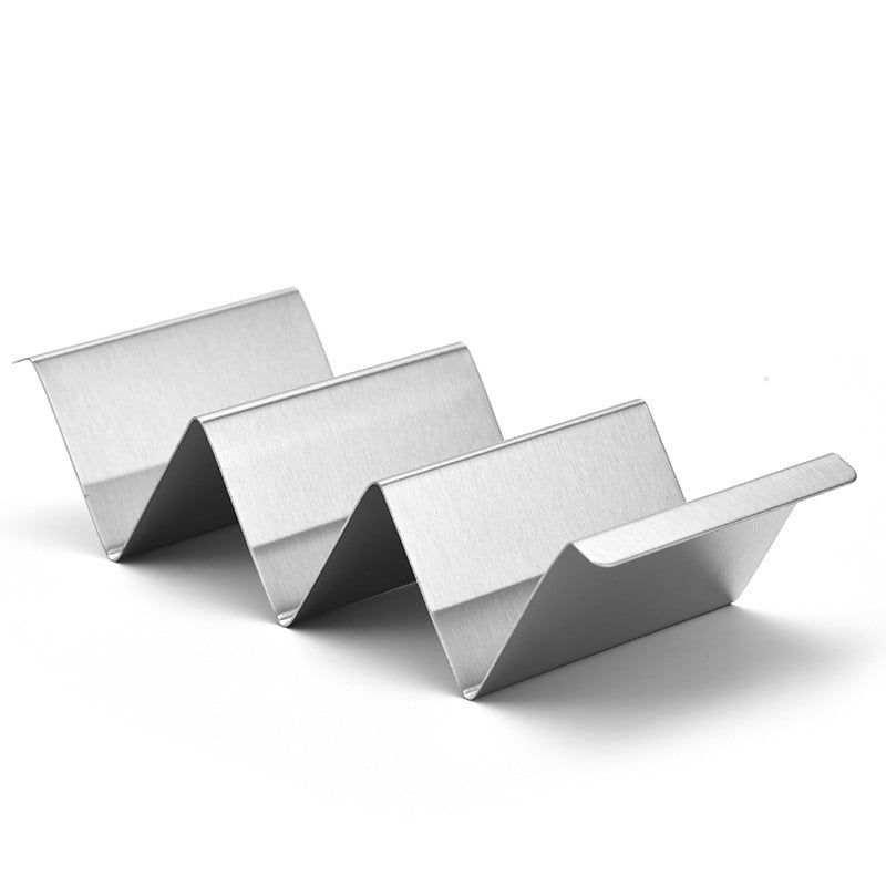 Suport pentru clătite mexicane cu 3 grile Suport pentru coajă pentru taco din oțel inoxidabil cu ceașcă de bucătărie pentru plăci de mâncare Suport de protecție Tavă Ustensile de bucătărie