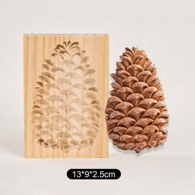 Ξύλινη φόρμα για μπισκότα Ξύλινα φορμάκια για μελόψωμο Τύπος 3D κέικ ανάγλυφο Φόρμα ψησίματος Rose Flower Cutter Bakery Gadgets