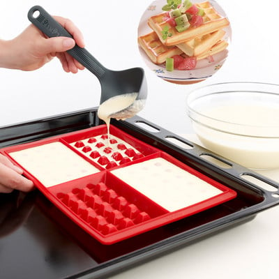 Waffle Makers For Kids Φόρμα για κέικ σιλικόνης Σετ σκευών ψησίματος σιλικόνης φόρμα βάφλας Σετ αντικολλητικό φόρμα ψησίματος σιλικόνης Κ20