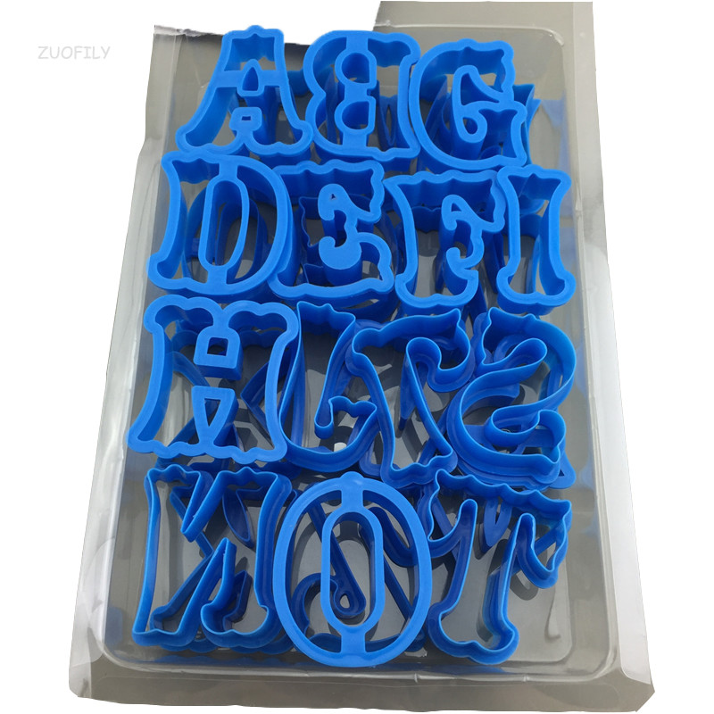 26 buc./set matrițe mari cu litere engleză pentru tăiat prăjituri AZ alfabet cu majuscule biscuiți fondant ștampile de imprimare bricolaj pentru decorarea tortului cu cuvinte