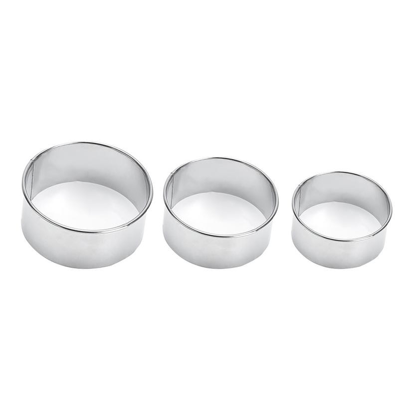 Buc Forme rotunde pentru găluște din oțel inoxidabil Tarte cu ouă pentru înveliș pentru găluște Formă pentru tăiat biscuiți Unelte de bucătărie