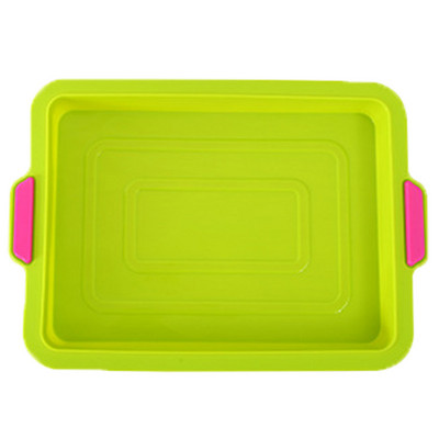 Τετράγωνος δίσκος ψησίματος σιλικόνης Φόρμα φόρμας φόρμα ψωμιού Φόρμα κέικ ψησίματος Φόρμα DIY ταψιού Εργαλείο κέικ ανθεκτικό σε υψηλή θερμοκρασία