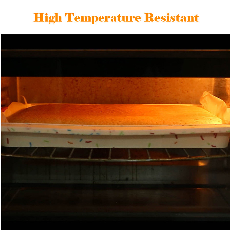 Τετράγωνος δίσκος ψησίματος σιλικόνης Φόρμα φόρμας φόρμα ψωμιού Φόρμα κέικ ψησίματος Φόρμα DIY ταψιού Εργαλείο κέικ ανθεκτικό σε υψηλή θερμοκρασία