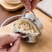 Formă rotundă/în formă de floare pentru găluște din oțel inoxidabil Lazy Must-Ravioli pentru prepararea mucegaiului Mucegai unelte pentru copt Mașină de bucătărie pentru găluște