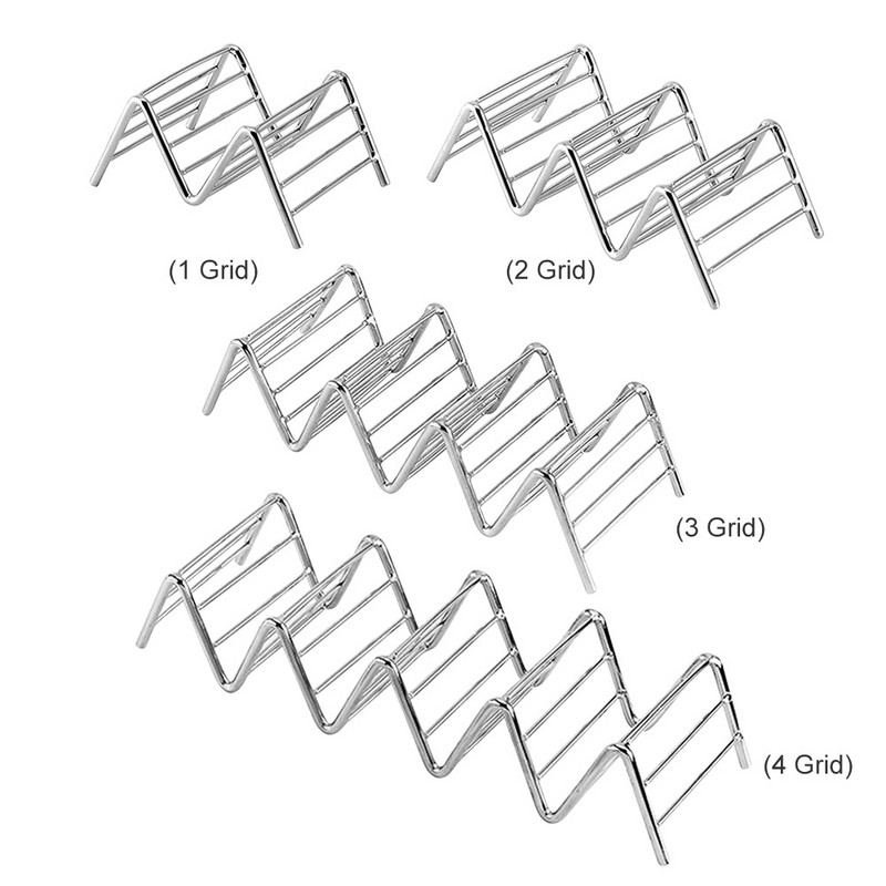 Από ανοξείδωτο χάλυβα Taco Shell Στήριγμα κουζίνας Προστατευτικό τροφίμων Μεξικάνικη βάση για τηγανίτες Δίσκος αποστράγγισης Salsa Cup Εργαλεία κουζίνας