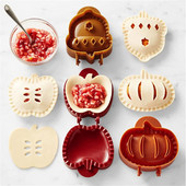 Σετ φορμάκια για χεράκια 3 τεμαχίων, φόρμες για πίτα με πιεστικό ζύμης, φόρμες για πίτα για μίνι, εργαλείο για φόρμες για πίτα, φορμάκια για χεράκια