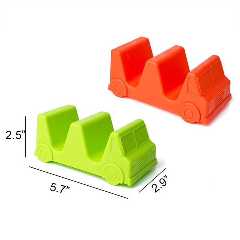 Pitsakoogi vitriin PP Taco riiul, vastupidav laineline toidukonteiner Mehhiko pannkoogiresti köögitööriist 14,5X7,5X6,5cm LBS