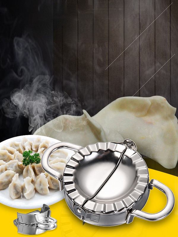 Formă rotundă/în formă de floare pentru găluște din oțel inoxidabil Lazy Must-Ravioli pentru prepararea mucegaiului Mucegai unelte pentru copt Mașină de bucătărie pentru găluște