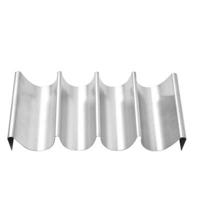 Suport pentru Taco Suport Raft Tavă din oțel inoxidabil Clatite mexicane Antiderapante Camion de afișare pentru servire Burritos Farfurie de depozitare Tortile