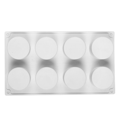 Uus 8 õõnsusega silindriga silikoonist koogivormi küpsised 3D DIY seep käsitsi valmistatud köök taaskasutus küpsetustööriistad kaunistamine vahuvormi valmistamine